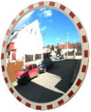 Зеркало дорожное со световозвращающей окантовкой круглое D=600